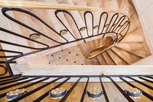 Iron ramp forged brass studs