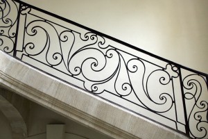 Hôtel particulier Bayeux restauration rampe Jean-Pierre Lechartier