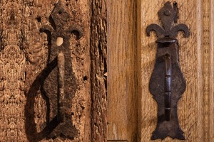 Manoir du Grand Taute restitution du loquet poucier